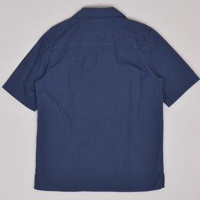 Albam SS Reverse Collar Shirt - Navy